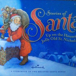 Hallmark Stories of Santa Keepsake hardcover book with 2 songs Christmas